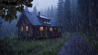 SOM DE CHUVA DE MADRUGADA NA CASA DA FLORESTA ENEVOADA