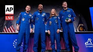 LIVE: Artemis II astronauts hold press conference on NASA’s historic moon mission