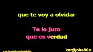 Malú / Te Voy a Olvidar karaoke