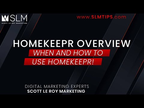 Part of a video titled When and how to use Homekeepr! - YouTube