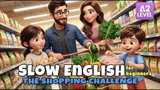 A Busy Family Shopping Day | Easy English Listening Story Compilation for Beginners (A1–A2 Level)