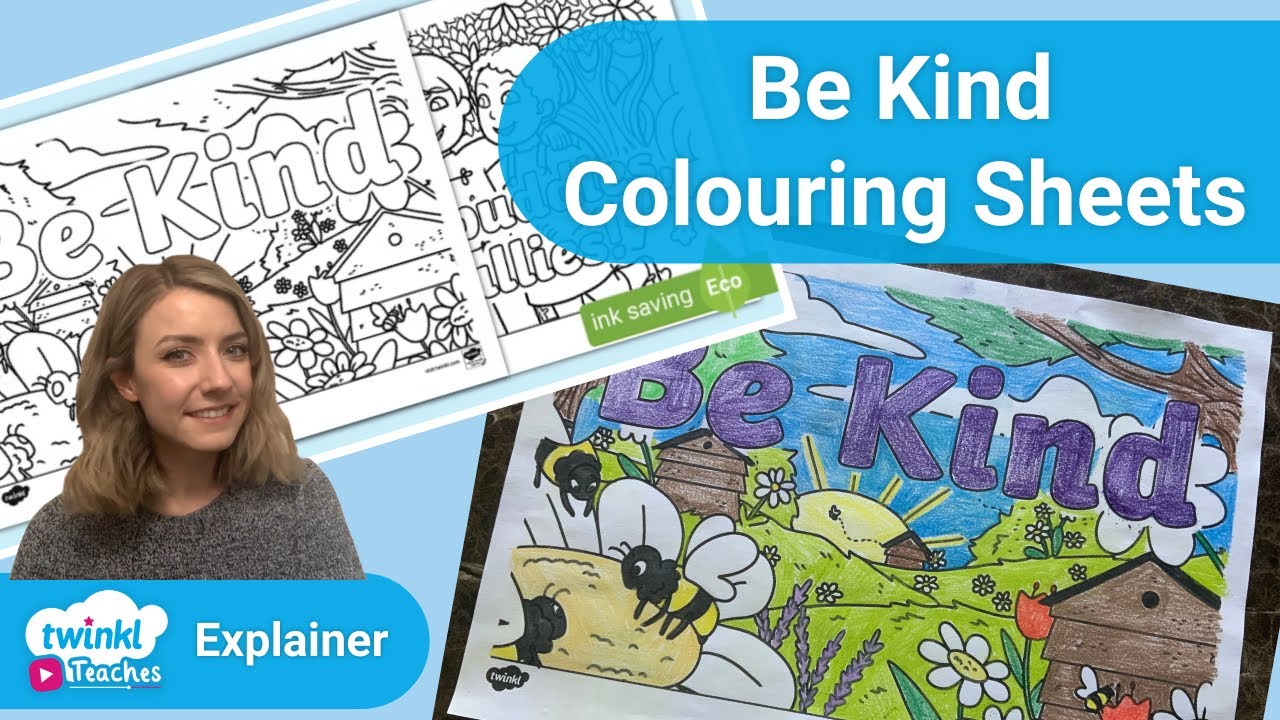 EYFS Kindness Colouring Activities