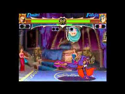 Darkstalkers Resurrection Felicia vs. Demitri