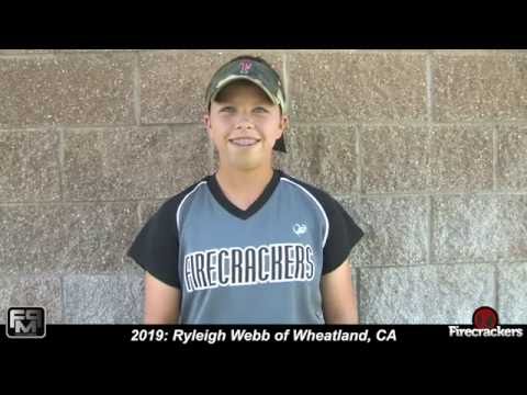 2019 Ryleigh Webb Pitcher and 3rd Base Softball Skills Video