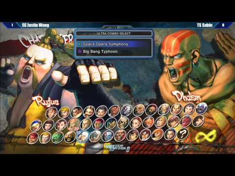 SSF4 AE2012 Top 8 EG Justin Wong vs TS Sabin - Winter Brawl 8 Tournament
