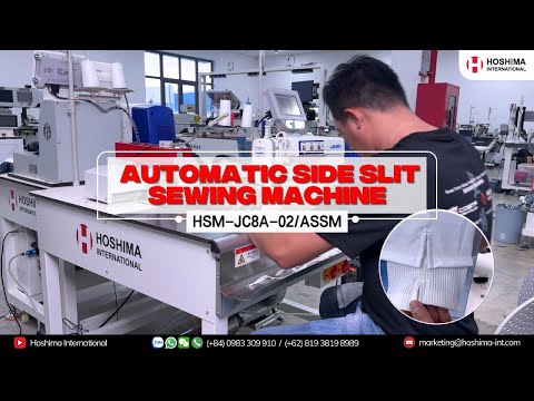 How Polo Is Produced 100% Automated with Automatic Side Slit Sewing Machine HSM–JC8A–02/ASSM