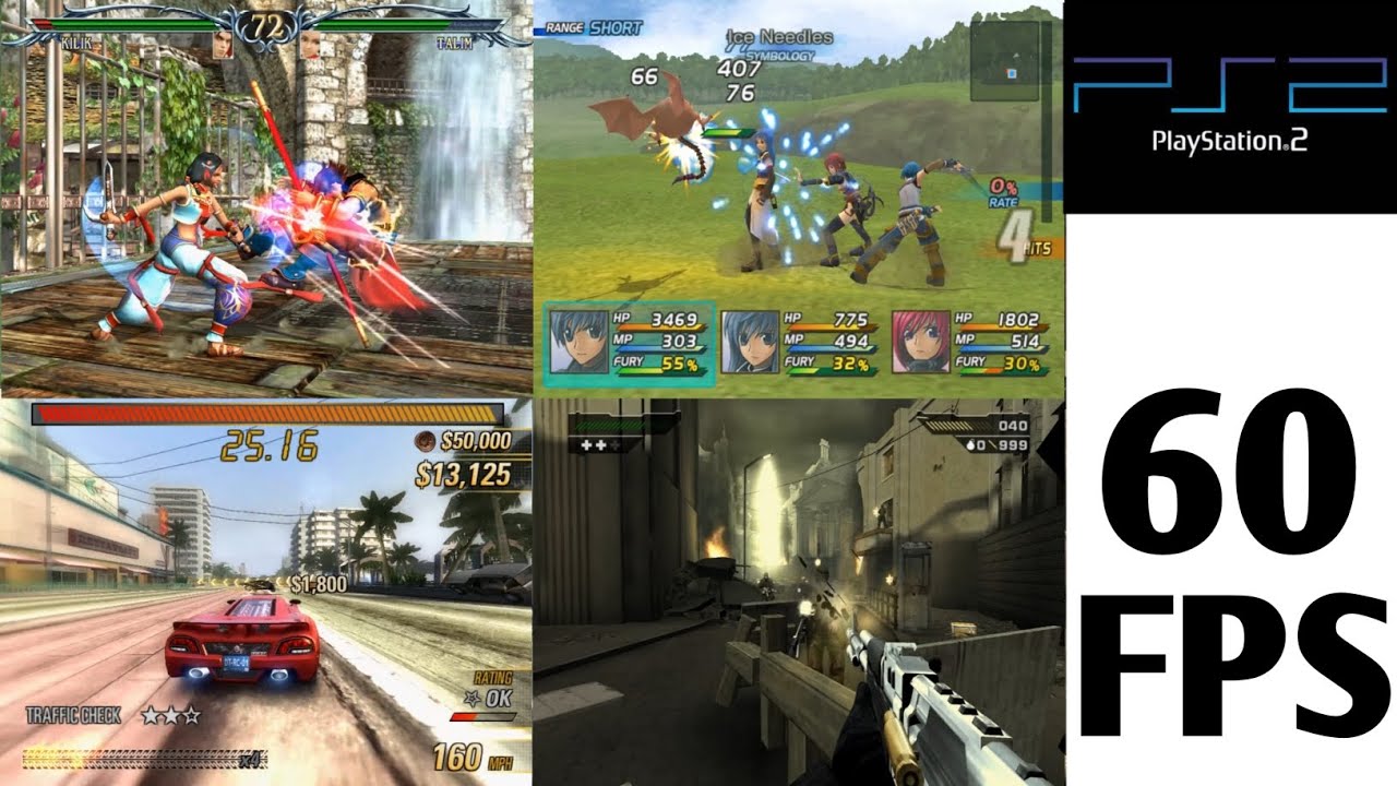 TOP 50 BEST 60FPS PS2 GAMES [GAMES THAT RUN AT 60FPS]