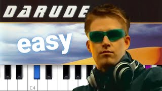 Darude - Sandstorm EASY PIANO TUTORIAL