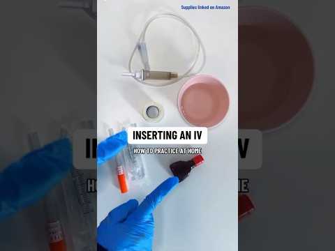 INSERTING AN IV 🏥💉 #nursing #ivtherapy #nurse #nursingschool