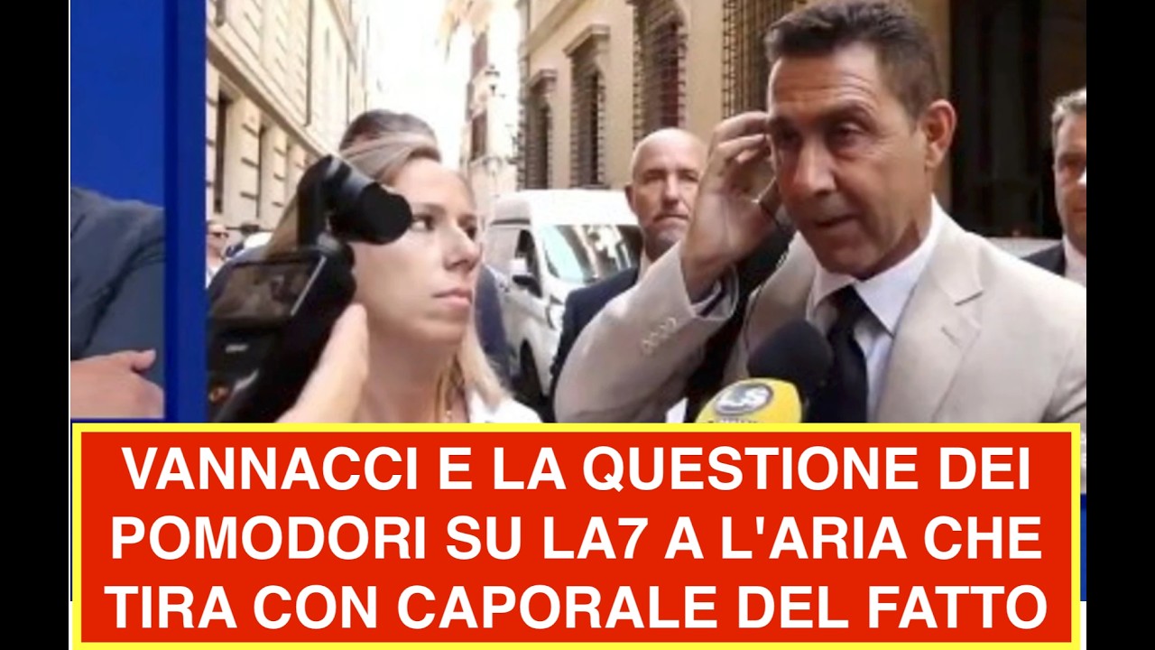 VANNACCI E LA QUESTIONE DEI POMODORI SU LA7 A L'ARIA CHE TIRA CON CAPORALE DEL FATTO