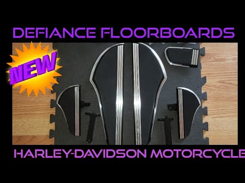 Defiance Driver And Passenger Floorboards For Harley-Davidson Motorcycles