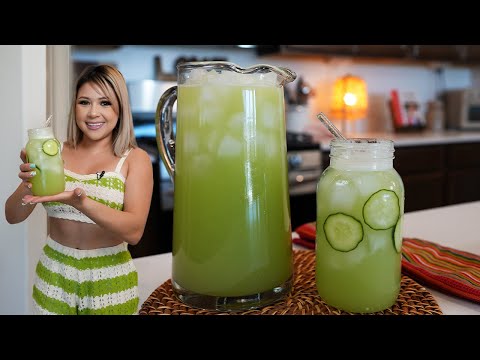 All you NEED this Summer is a glass of CUCUMBER & LIME AGUA FRESCA it’s seriously the BEST