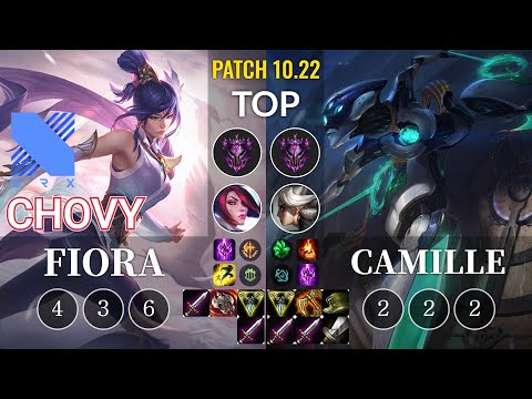 DRX Chovy Fiora vs Camille Top - KR Patch 10.22
