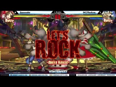 "BBR" Guilty Gear Xrd At CEO Winterfest 2016 - Xenosuke vs DC TheArm  (1080p HD)