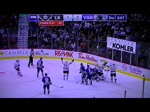 NHL LA Kings Vs Vancouver Canucks JAN 1 2015 - Mayor of Coquitlam Richard Stewart