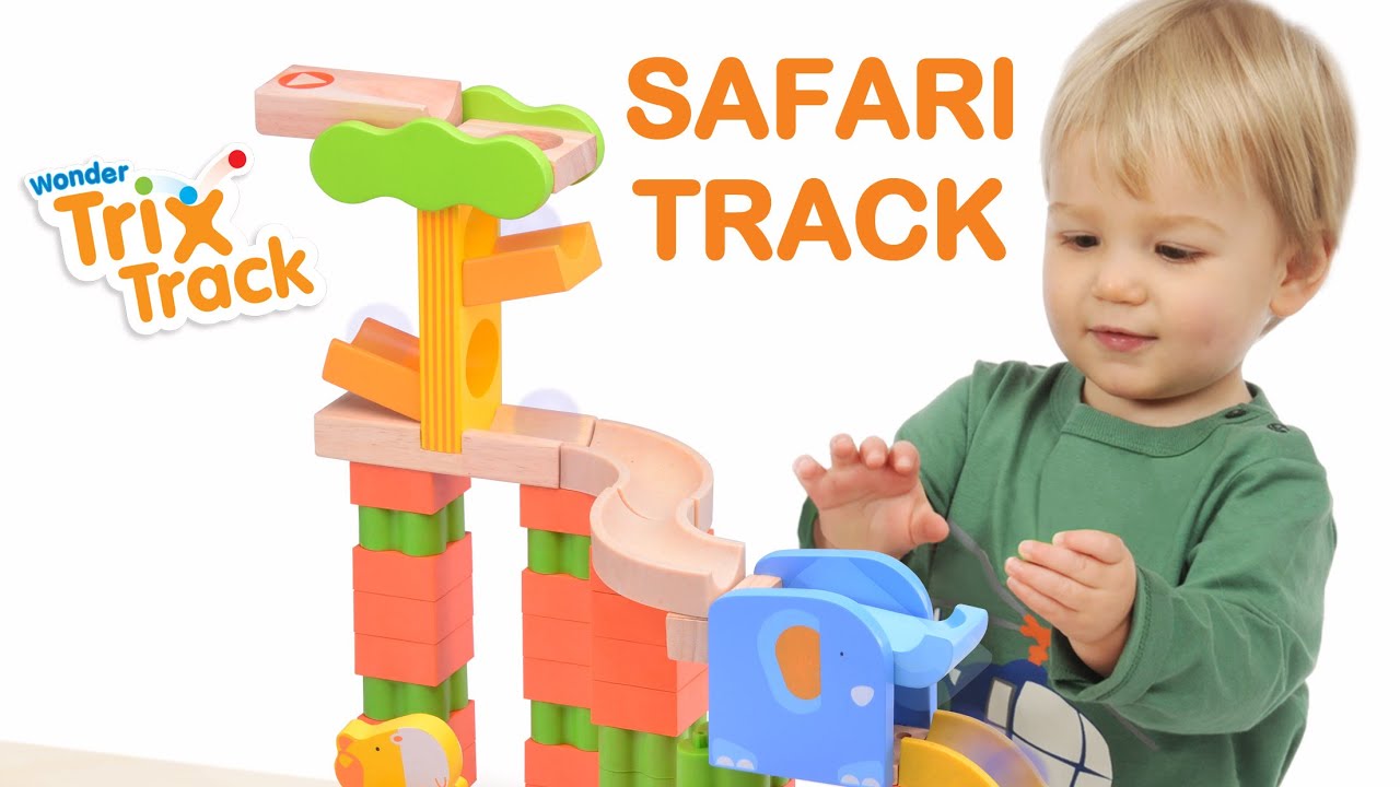Drevená guličková dráha Wonderworld TRIX - Safari