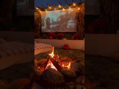 DIY Setup & Cozy Fall Vibes for Backyard Halloween Movie Night