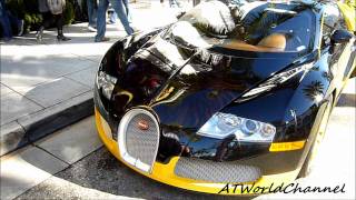 Bugatti Veyron 16.4 Black and Yellow Bijan Editon in Beverly Hills