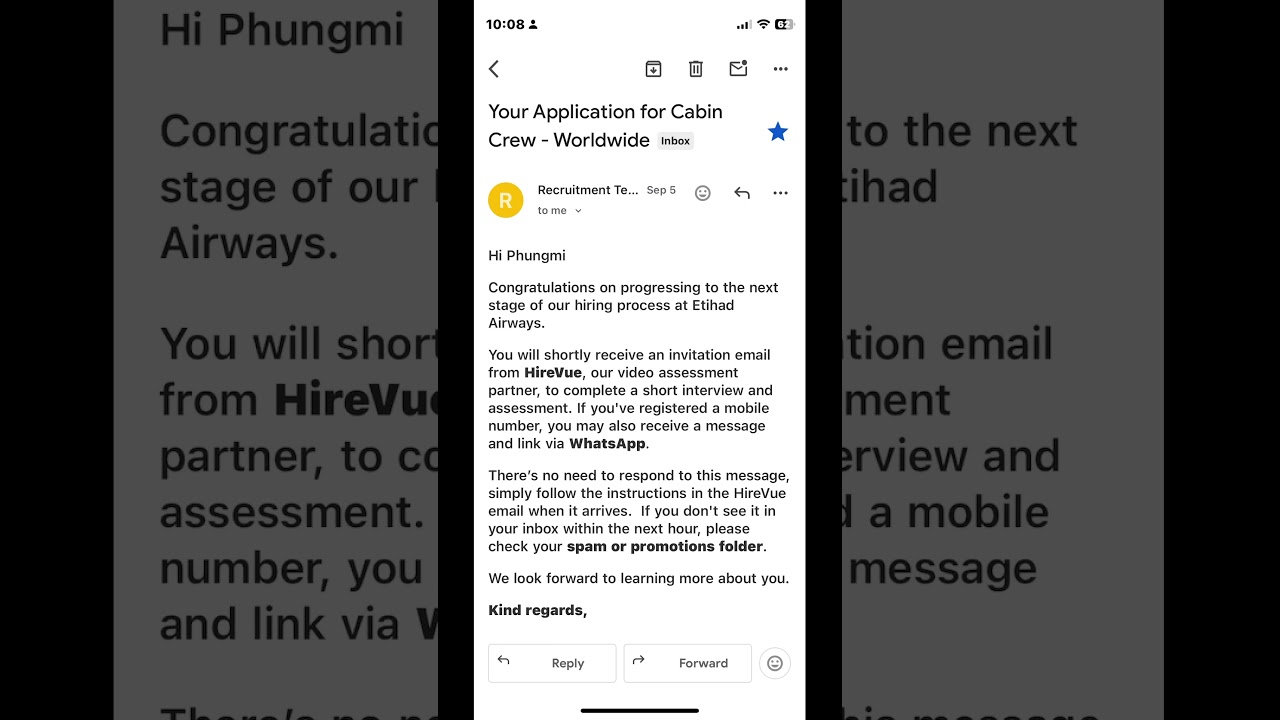 Etihad Cabin crew Virtual Assesment Done😍 #etihad #cabincrew