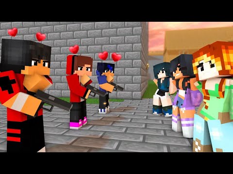 AARON IN LOVE | CAPTURED LOVE MEME | FIRST MEET MEME | APHMAU, KC, KIM - Minecraft Animation