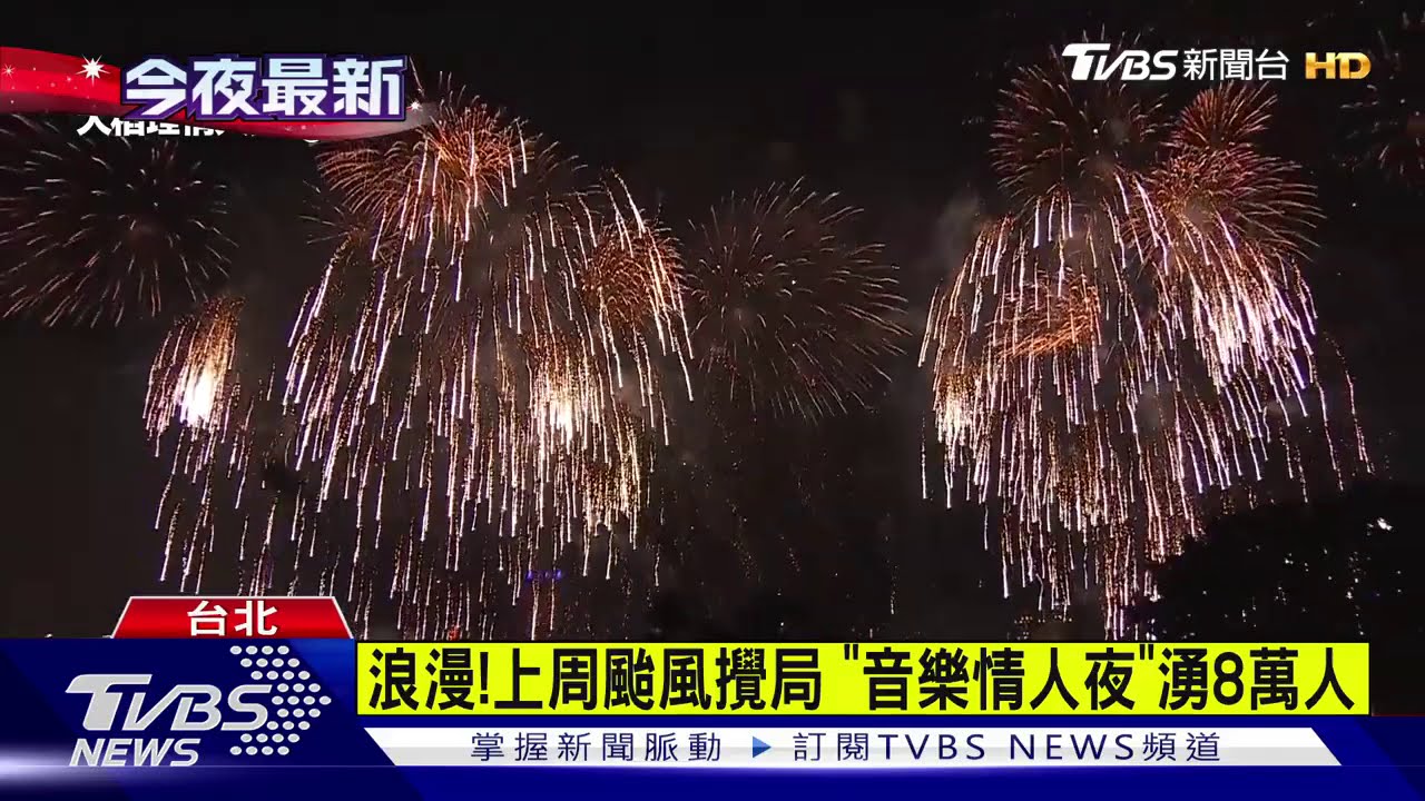 20:20登場! 大稻埕情人節煙火璀璨480秒