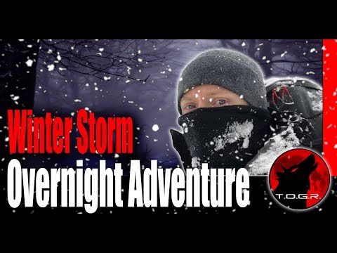 Backpacking in a Blizzard - Winter Storm Backpacking Overnight Adventure