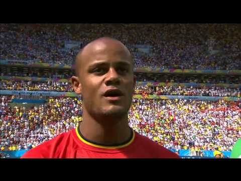 National Anthems - Argentina vs Belgium at FIFA World Cup 2014