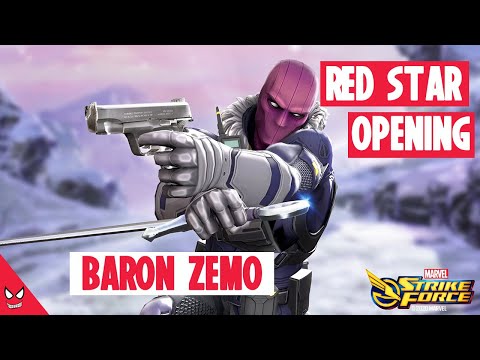 Baron Zemo Red Star Orb Opening and 1st 180 shard pull - Marvel Strike Force MSF