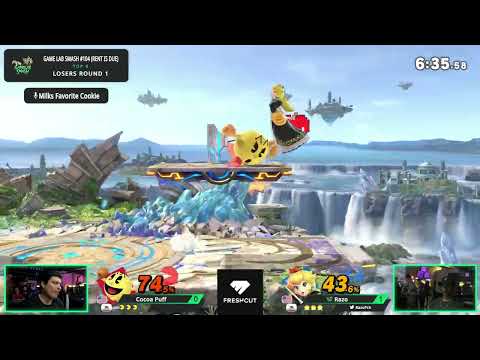 Game Lab Smash #104 Cocoa Puff (Pac Man) VS Razo (Peach)