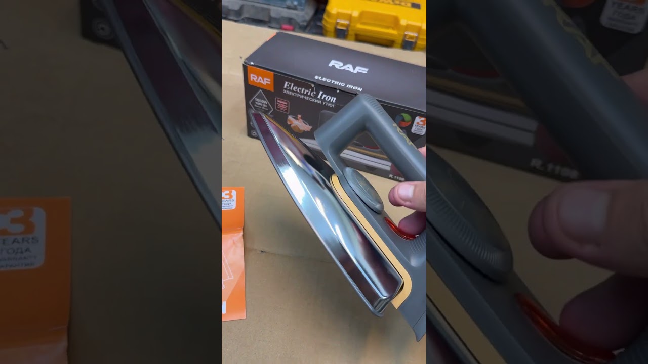Fer à Repasser Electrique RAF 1600W – Semelle Lisse video thumbnail