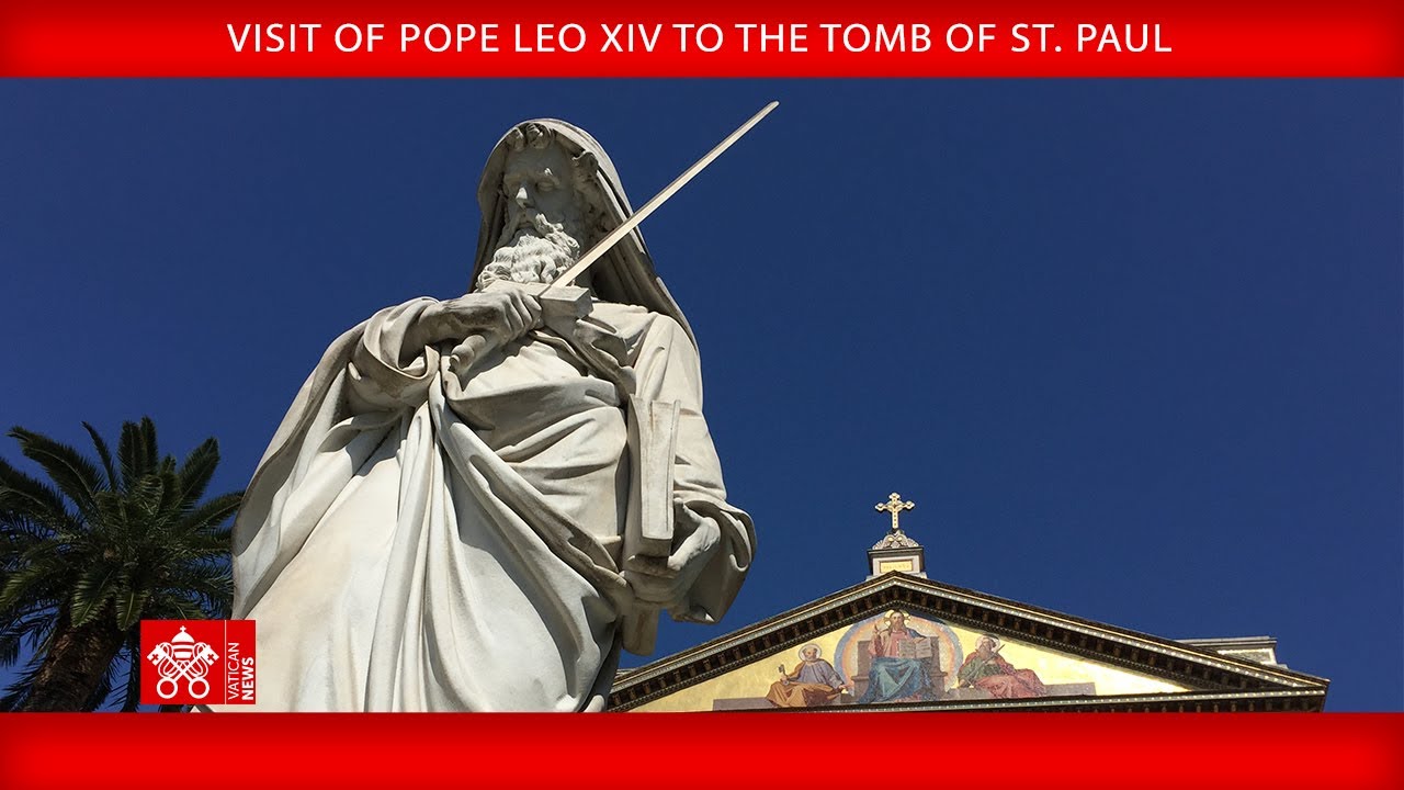 Visit of Pope Leo XIV to the Tomb of St. Paul, May 20, 2025