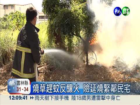 燒雜草驅蚊不成 反釀大火險燒屋