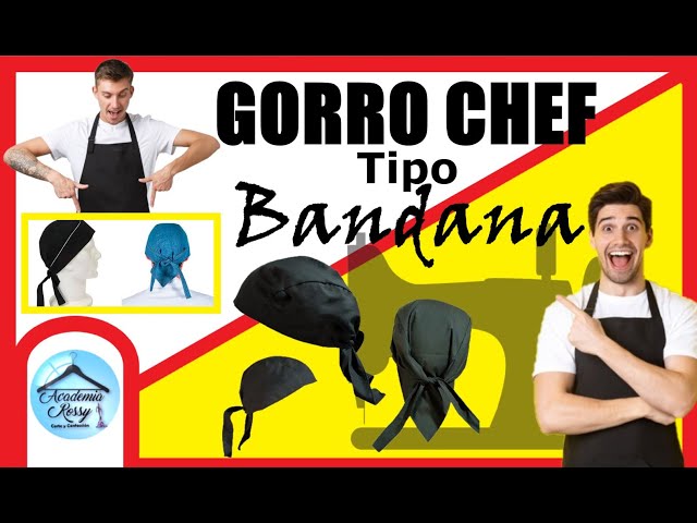 Vídeo relacionado con JYNXOR 2 Pcs Gorro Chef Bandana Ajustable Unisex Negro para Cocina en Restaurantes, Panaderías, Cafeterías, Hoteles y Supermercados