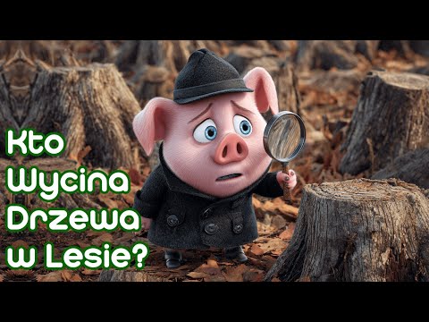 🐷 Detektyw Chrumpciok - Kto Wycina Drzewa w Lesie? 🌲 | Bajka Audiobook dla dzieci 🌙 | Słuchowisko 🎶