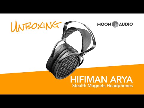 HiFiMan ARYA Stealth Magnets Headphones Unboxing | Moon Audio