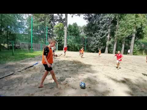 CZ6-FCS Camp w Banderozie-Obóz z Szabełkami-Środa III Dzień -Beach Soccer - Pozdrawiamy z Głuchołaz