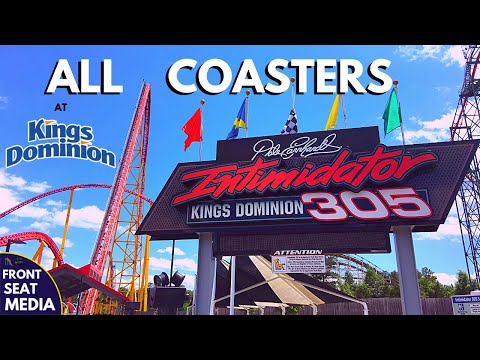 All Coasters at Kings Dominion + On-Ride POVs - Front Seat Media Video