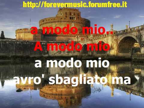 Claudio Baglioni - A modo mio (cori) -KARAOKE