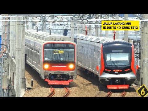 HUNTING KRL INKA TRAINSET 4 UJICOBA ,CRRC, JR205, TM6000 DI JALUR LAYANG MANGGARAI