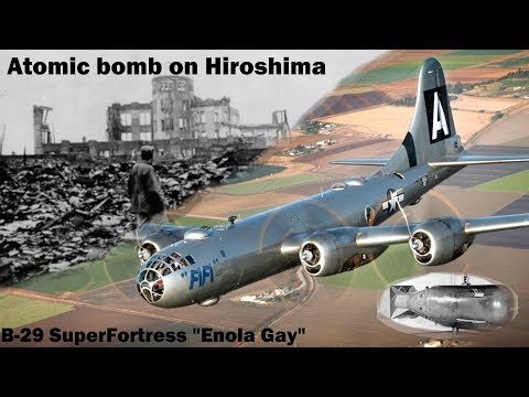 B-29 SuperFortress "Enola Gay".The airplane that dropped atomic bombs on Hiroshima and Nagasaki