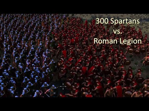 Epic Battle Simulator - 300 Spartans vs. Roman Legion