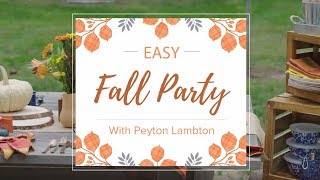 Easy Fall Party
