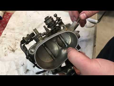 Leerlauf-Einstellschraube beim 2H, PF und Co. (VW Golf I Cabrio, Golf II GTI u.a.) sichern