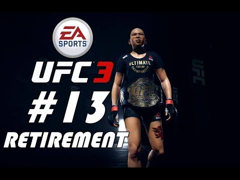 UFC 3 Women's Strawweight Career Mode Walkthrough Part 13 - RETIREMENT!