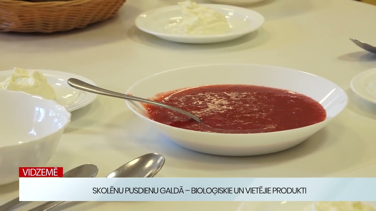 Skolēnu pusdienu galdā – bioloģiskie un vietējie produkti