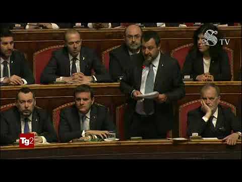 §.121/** TG2+televideo 20 marzo 2019 - DICIOTTI, NO SENATO PROCESSO PER SALVINI