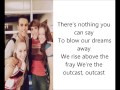 Glee Cast- Outcast (Lyrics) 