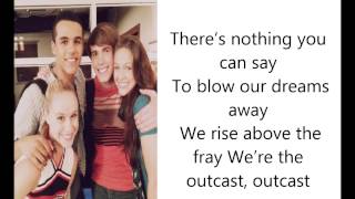 Glee Cast- Outcast (Lyrics)