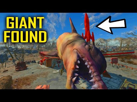 FALLOUT 4 - GIANT SEA MONSTER FOUND!!! Fallout 4 Far Harbor Gameplay DLC GIANT GHOUL WHALE