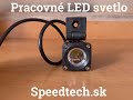 LED pracovné svetlo - 10W LED / 10-30V / ECE R10 / bodový lúč svetla (36x36x42,5mm) - Video Youtube